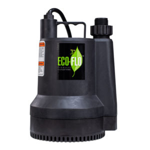 Eco-flo SUP80 1/2 HP 3180 GPH Manual Submersible Thermoplastic Utility Pump for sale online 